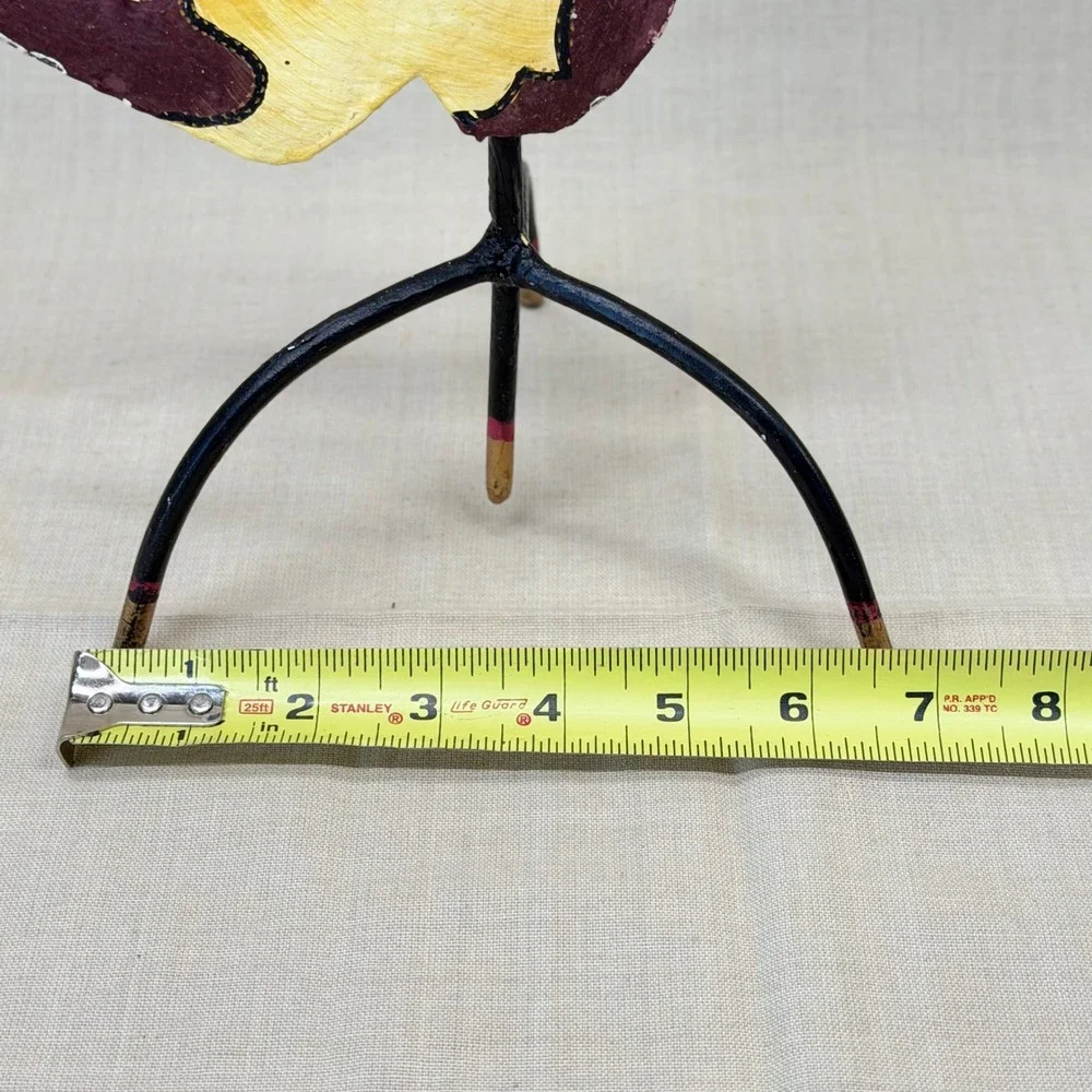 Vintage‎ Folk Art Boot Candle Holder Sun Face Southwestern Boho Decor Whimsygoth